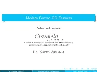 Modern Fortran OO Features