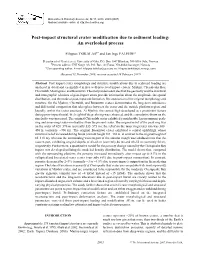 Post-Impact Structural Crater Modification Due to Sediment Loading: an Overlooked Process