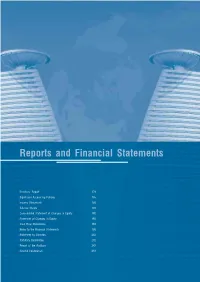 Reports and Financial Statements