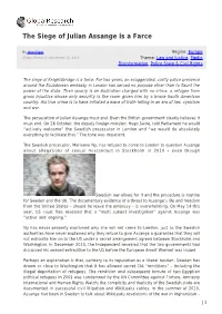 The Siege of Julian Assange Is a Farce