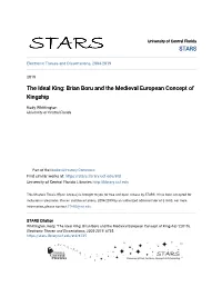 Brian Boru and the Medieval European Concept of Kingship
