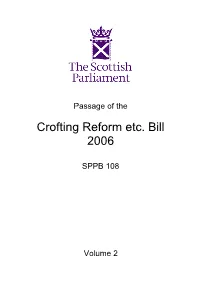 Crofting Reform Etc. Bill 2006