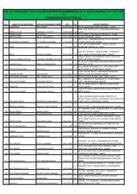 Stenographer (Post Code-01)