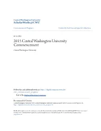 2015 Central Washington University Commencement Central Washington University