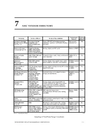 7 Asic Vendor Directory