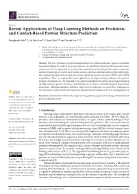 And Contact-Based Protein Structure Prediction