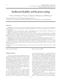 Intellectual Disability and the Prison Setting