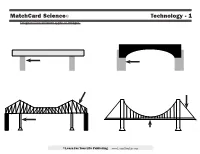 Matchcard Science© Technology - 1 Diagram Four Different Types of Bridges