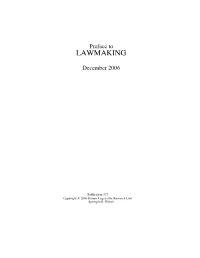 Preface to LAWMAKING