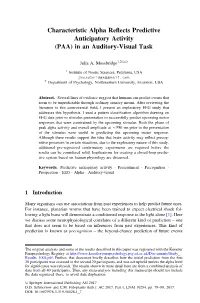 Characteristic Alpha Reflects Predictive Anticipatory Activity (PAA)