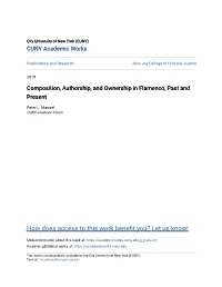 Composition, Authorship, and Ownership in Flamenco, Past and Present