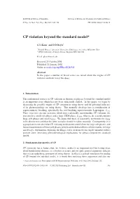 CP Violation Beyond the Standard Model*