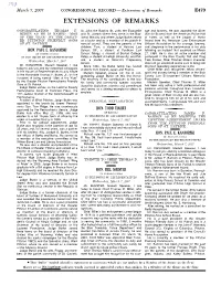 Extensions of Remarks E479 EXTENSIONS of REMARKS