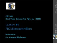 Lecture #3 PIC Microcontrollers