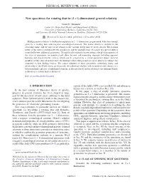 New Spacetimes for Rotating Dust in (2 + 1)-Dimensional General Relativity
