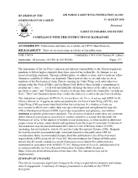 Cadet Standards and Duties Instruction