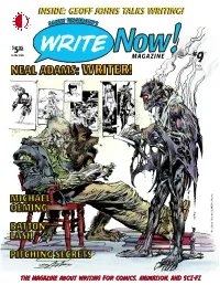 Geoff Johns Talks Writing!