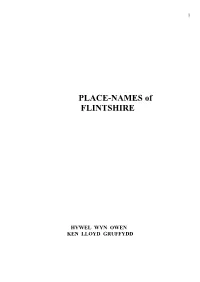 PLACE-NAMES of FLINTSHIRE