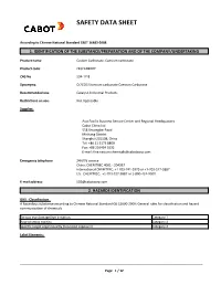 Safety Data Sheet