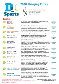 Stringing Price List 2020.Cdr