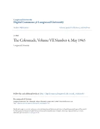 The Colonnade, Volume Vll Number 4, May 1945