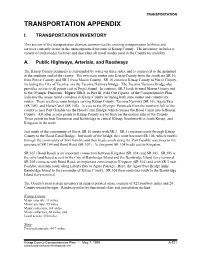 9. Transportation Appendix