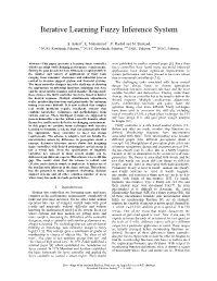 Iterative Learning Fuzzy Inference System