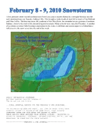 View Snowfall Map and Statistics