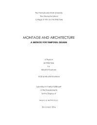 Montage and Architecture