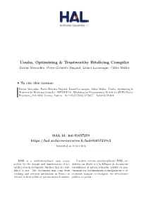 Usuba, Optimizing & Trustworthy Bitslicing Compiler