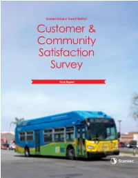 Customer & Community Satisfaction Survey