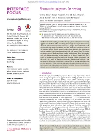 Electroactive Polymers for Sensing