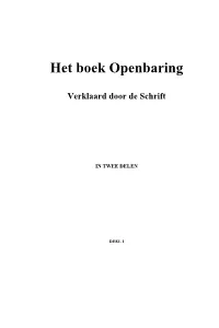 Het Boek Openbaring