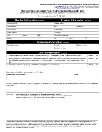 Oxistat® (Oxiconazole) Prior Authorization Request Form DO NOT COPY for FUTURE USE