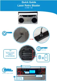 Quick Guide Laser Retro Blaster CDBB-166