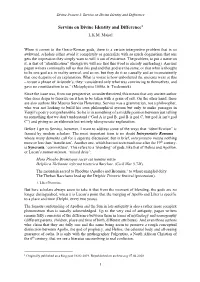 Servius on Divine Identity and Difference1 L.K.M