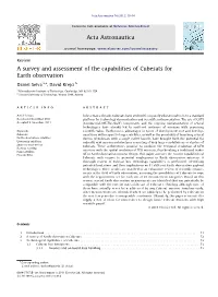 A Survey and Assessment of the Capabilities of Cubesats for Earth Observation