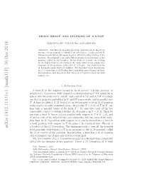 Arxiv:1812.11531V1 [Math.GT] 30 Dec 2018 H Ainlrsac Onaino Oe NF Uddb Th by Funded (NRF) Korea of (NRF-201800000001768)