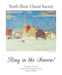 November 23, 2014 Concert Program Booklet (Web Version)