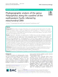 Phylogeographic Analysis of the Genus Platycephalus Along the Coastline of the Northwestern Pacific Inferred by Mitochondrial DN