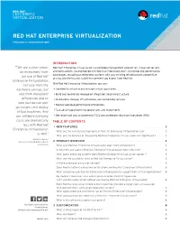 Red Hat Enterprise Virtualization