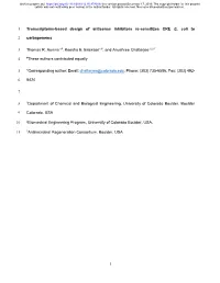 Transcriptome-Based Design of Antisense Inhibitors Re-Sensitizes CRE E