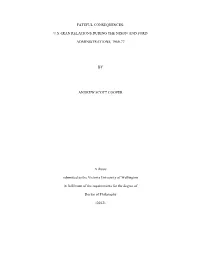 Fateful Consequences: U.S.-Iran Relations During