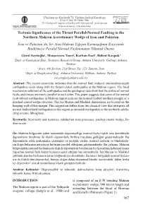 967 Tectonic Significance of the Thrust Parallel-Normal Faulting In