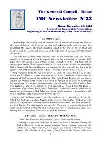 IMC Newsletter N°32