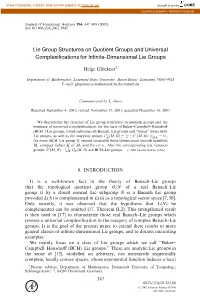 Lie Group Structures on Quotient Groups and Universal Complexifications for Infinite-Dimensional Lie Groups