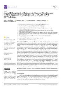 Rubromycin Enables Direct Access to FDA-Approved Cromoglicic Acid As a SARS-Cov-2 Mpro Inhibitor