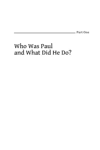 Who Was Paul and What Did He Do? Fig