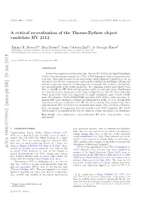 A Critical Re-Evaluation of the Thorne-\. Zytkow Object Candidate HV 2112