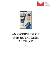 An Overview of the Royal Mail Archive